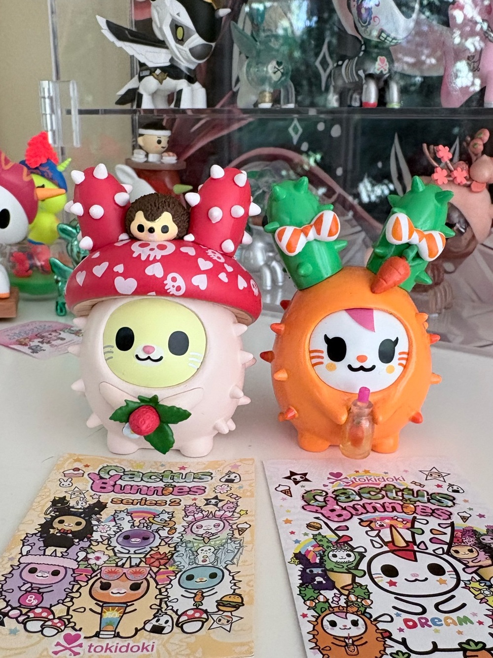 tokidoki Cactus Bunnies series 1 and 2 - two figurines